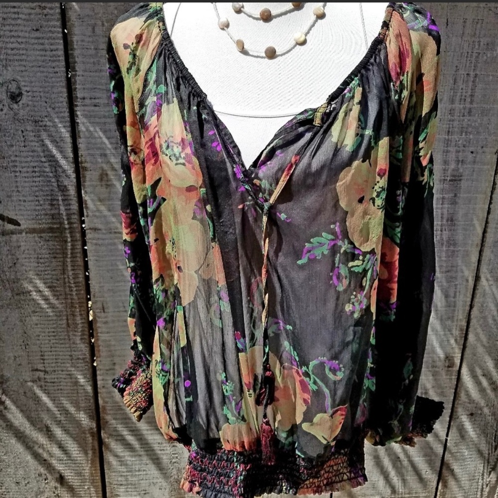 Sheer Ralph Lauren Blouse